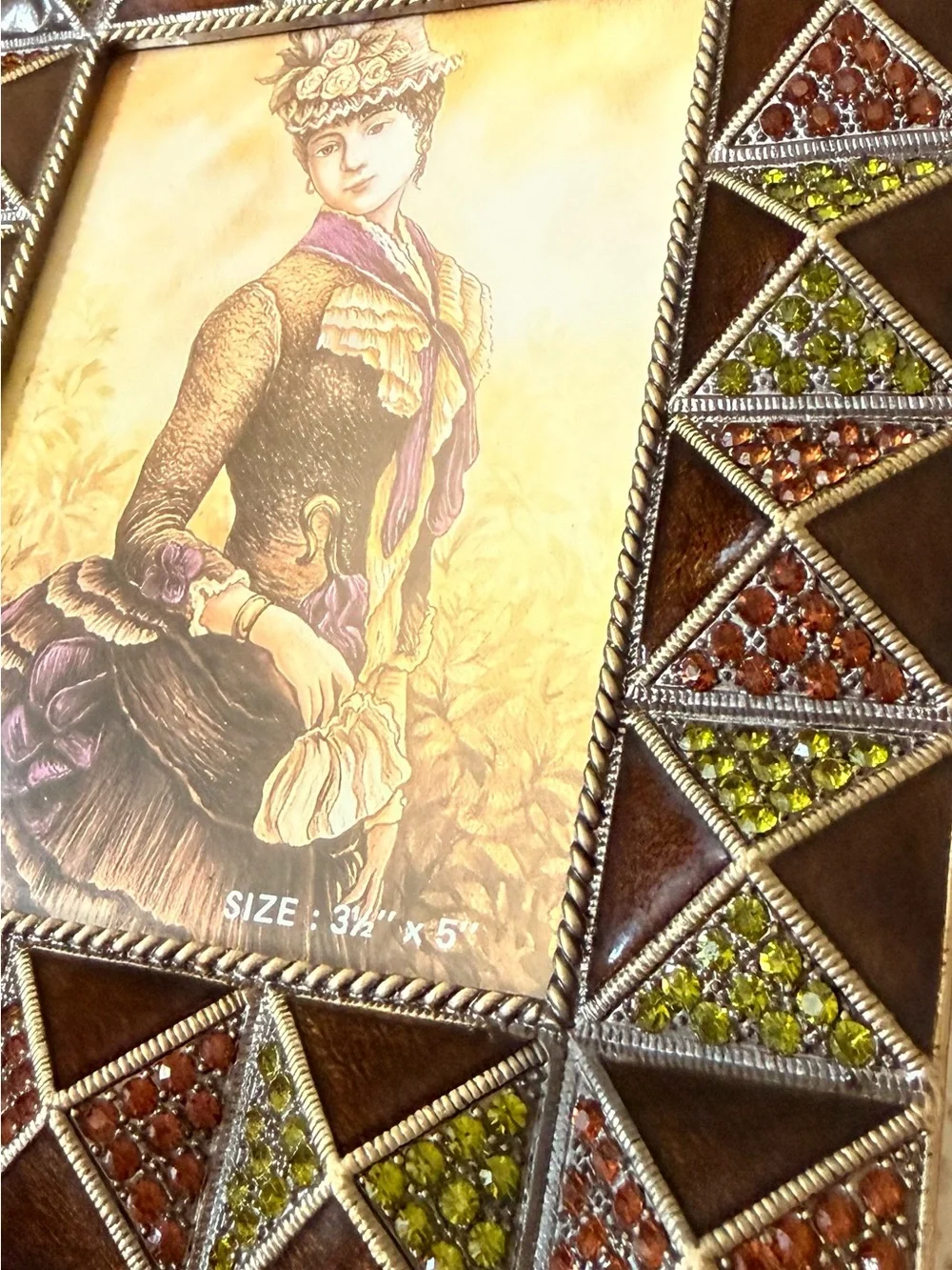 Z Gallerie Jeweled Picture Frames Bundle! Metal Enamel Crystals - Like New!